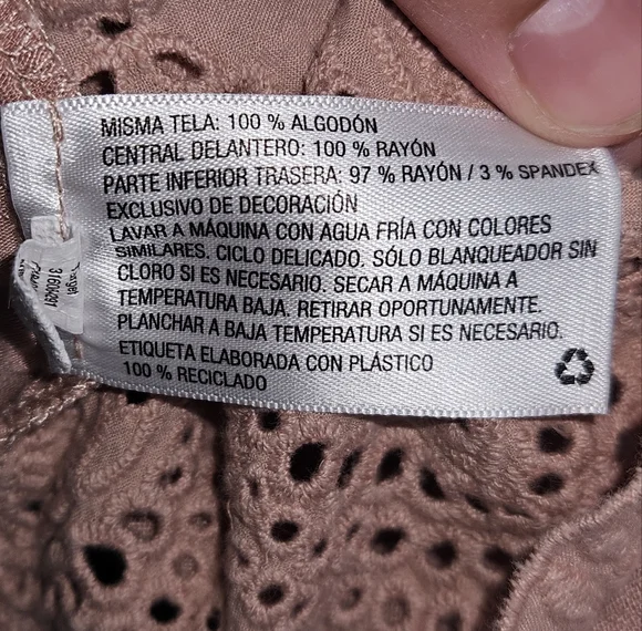 Knox Rose Eyelet Embroidered Boho Top, Size Small, GUC - Picture 7 of 7